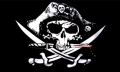Piraten Fahne / Flagge 90x150 cm blutiger Säbel