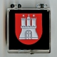 Hamburg Wappen Pin Anstecknadel (Geschenkbox 40x40x18mm)