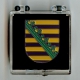 Sachsen Wappen Pin Anstecknadel (Geschenkbox 40x40x18mm)