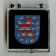 Thüringen Wappen Pin Anstecknadel (Geschenkbox 40x40x18mm)