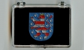 Thringen Wappen Pin Anstecknadel (Geschenkbox 58x43x18mm)