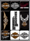 Harley-Davidson Logos Magnet Set (9 Teilig)
