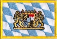 Bayern mit Löwen Aufnäher Patch ca. 5,5cm x 8 cm