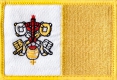 Vatikan Aufnher Patch ca. 5,5cm x 8 cm