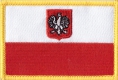 Polen mit Wappen Aufnher Patch ca. 5,5cm x 8 cm