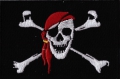 Pirat mit Kopftuch Aufnher Patch ca. 5,5cm x 8 cm