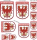Brandenburg Wappen Aufkleber Set (10-teilig)