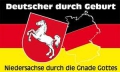 Niedersachse durch die Gnade Gottes Fahne / Flagge 90x150 cm