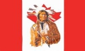 Kanada mit Indianer Fahne / Flagge 90x150 cm