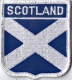 Schottland Aufnäher in Wappenform 7 x 6,5 cm