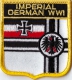 Kaiserliche Kriegsmarine Aufnäher in Wappenform 7 x 6,5 cm