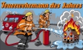 Feuerwehrmann des Jahres Fahne / Flagge 90x150 cm