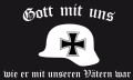 DR- Gott mit uns (Motiv 5 Stahlhelm) Fahne / Flagge 90x150 cm