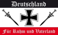 DR- Für Ruhm und Vaterland Reichsflagge / Fahne  90x150 cm