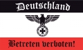 DR- Deutschland Betreten verboten Reichsflagge / Fahne 90x150 cm