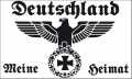 DR-Deutschland meine Heimat weiß Fahne / Flagge 90x150 cm