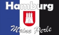 Hamburg Fahne / Flagge 90x150 cm meine Perle Motiv 3