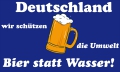 Bier statt Wasser Fahne / Flagge 90x150 cm