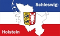 Schleswig Holstein Landkarte Fahne / Flagge 90x150 cm