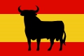 Spanien mit Osborne-Stier Fahne / Flagge 90x150 cm