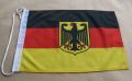 Deutschland Fahne  / Flagge 27x40 cm mit Adler