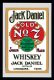 Jack Daniels No. 7, green Spiegel 20 x 30 cm