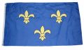 Fleur de Lis Fahne / Flagge 90x150 cm