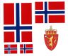 Norwegen Aufkleber Set