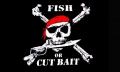 Pirat Fish or cut Bait Fahne / Flagge 90x150cm