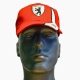 Berlin Baseball Cap Rot / Weiss