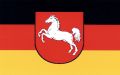 Niedersachsen Aufkleber Flagge 8 x 5 cm