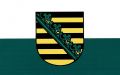 Sachsen Aufkleber Flagge 8 x 5 cm