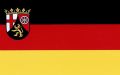 Rheinland-Pfalz Aufkleber Flagge 8 x 5 cm